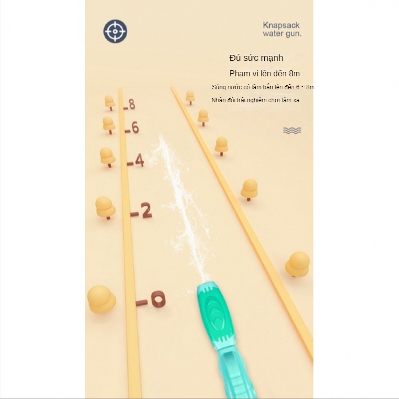 Thông số sản phẩm Súng nước đồ chơi dạng Ba Lô hình thú đấy phong cách số 2