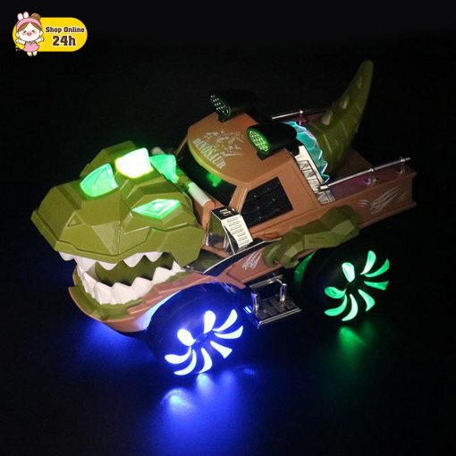 ô tô đồ chơi khủng long có đèn và nhạc số 1