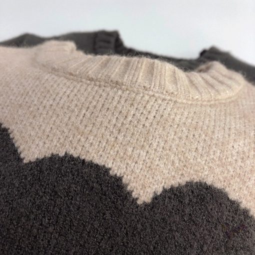áo len Sweater dệt kinh tay dài in hoạt hình gấu số 6