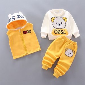 Bán bộ quần áo thu cho bé trai từ 1 - 3 tuổi phong cách Hàn Quốc