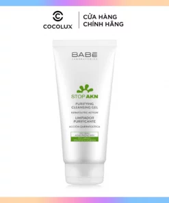 Bán sữa rửa mặt Babe Stop AKN Purifying Cleansing Gel xuất xứ Tây Ban Nha